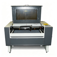 Machine de gravure et de découpe laser CO2 6090, taille de travail 90x60cm, contrôleur Ruida, 60W 80W 100W pour l'Amérique du Sud