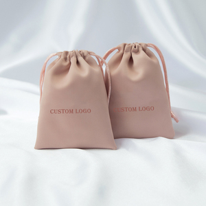 Bolsa de Maquillaje Reciclable de Calicó con Logotipo Personalizado, Bolsa con Cordón de Lona de Algodón Orgánico con Cinta para Calcetines - Product Image 4