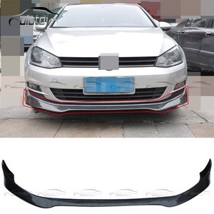 DTM Type Carbon Fiber Chin Spoiler Winglet <b>Splitter</b> Front Bumper Lip Front Lips for VW Golf 7 VII MK7 - Product Image 1