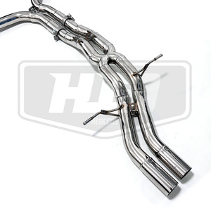 Per Porsche Macan <span class=keywords><strong>Turbo</strong></span>/S/GTS V6 2.9t 3.0t 3.6t, scarico con valvola controllata in acciaio inossidabile, terminali in carbonio. - Product Image 5