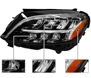 WELIFTRICH Phares avant de voiture LHD Version USA pour Mercedes-Benz Classe C W205 2019-2021 OEM 2059066004 2059066104 - Product Image 5