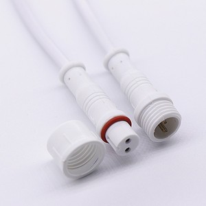 ขั้วต่อสายไฟกันน้ำ M10 แบบ 2 แกน ปลั๊กพีวีซี สำหรับเชื่อมต่อสายไฟ LED ภายนอกอาคาร - Product Image 2