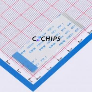 FFC-1.0-18P-50mm-B FFC Cable (Flexible Flat Cable) P=1mm Connector 18P 1mm 0.3mm Reverse - Product Image 1