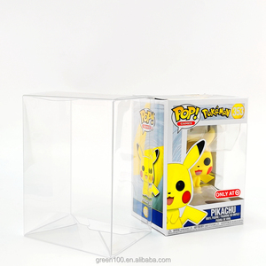 For pop boss protector clear PET plastic box with embossing anti scratch for funko pop protector 6mm