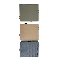 Panneau mural en aluminium massif avec revêtement PVDF à grain de bois moderne, taille personnalisée pour la façade des bâtiments de villas et d'hôtels