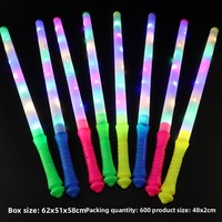 Bâtons Lumineux LED Fluorescents Monochromes Colorés Numériques à Sept Lumières Moyennes pour Décorations de Fête en Gros