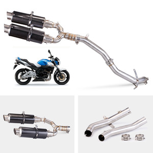 Silencieux d'Échappement en Fibre de Carbone pour Moto, Système Complet pour <span class=keywords><strong>FZ6</strong></span> <span class=keywords><strong>N</strong></span> S - Product Image 2