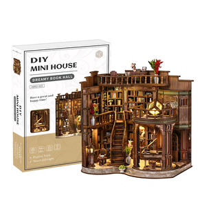 Dropshipping MOQ=1 DIY Miniature House <strong>Kit</strong> - Complete Doll Houses Miniature Sets with Miniature Doll House Display - Product Image 5