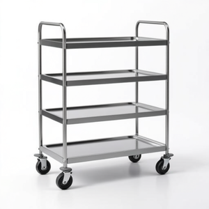 Carrello di Servizio Inox a 4 Ripiani 900X500 Mm F0260407 Utility Rack - Product Image 2
