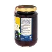 Confiture de fruits au cassis riche, tartinade de baies de qualité supérieure, confiture sucrée, petit déjeuner, garniture pour dessert, exportation