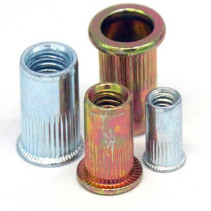 M4 M5 <span class=keywords><strong>M6</strong></span> M8 M10 M12 Filetage Métrique Haute Qualité Acier au Carbone Hexagone Tête Plate Reliure Rivnut Nutsert Insert Rivet Écrou - Product Image 4