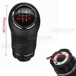 Poignée de levier de vitesses 5 vitesses pour VW Golf 6 7/Passat B5 B6 B8/Jetta MK6 avec rétroéclairage LED, levier de vitesses en cuir PU - Product Image 6