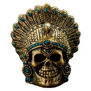 Silbato de Calavera Azteca Hecho a Mano de Arcilla, Sonido de Grito de Fantasma, Regalo de Halloween con Cordón y Bolsa de Almacenamiento - Product Image 1