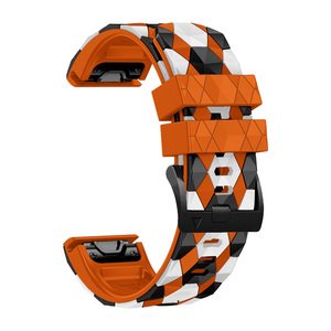 สายรัดนาฬิกาอัจฉริยะ26 22มม. easyfit สำหรับ <span class=keywords><strong>Garmin</strong></span> <span class=keywords><strong>Fenix</strong></span> 7X/5/<span class=keywords><strong>5X</strong></span> <span class=keywords><strong>plus</strong></span>/ 6X <span class=keywords><strong>sapphire</strong></span>/ 6X Pro ลายกีฬาฟุตบอลพลังงานแสงอาทิตย์ - Product Image 5