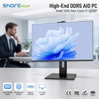 Computadora Todo en Uno Sharerdp Factory de 23.8 y 27 Pulgadas, Intel Core I3 I5 I7 1215U 12450H 1270P, DDR5, Pantalla FHD, para Oficina