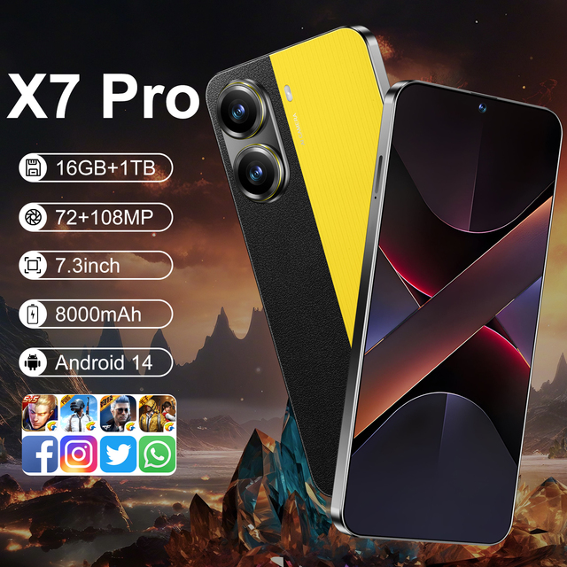 Poco X7 Pro 5G Smartphone 65W Fast Charging 7.3" OLED 120Hz 2K Display In-screen Fingerprint 108MP 128GB Memory LTE Spanish