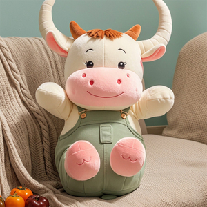 ตุ๊กตาสัตว์น่ารักสมจริงวัสดุบรรจุ PP รูปกวางกระทิงหมูป่านุ่ม - Product Image 5