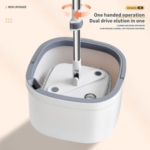 Di alta qualità professionale per la pulizia del pavimento a mano piano di plastica senza Spinning Mop e secchio Set - Product Image 2