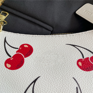 Borsa di Lusso con Motivo a Ciliegie, Portafoglio di Alta Qualità per Donne, Borsa a Spalla, Borsa a Tracolla - Product Image 6