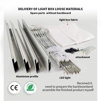 Boîte à lumière LED Taille de logo personnalisée Boîte d'éclairage à film souple Convient pour la peinture automobile et les salles de peinture dans les magasins de voitures 4S