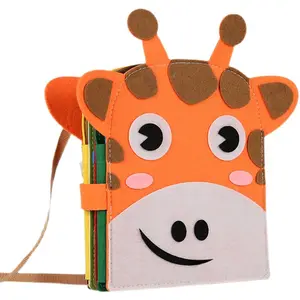 S3598 تصميم جديد للأطفال شعر كتاب هادئ لعبة طفل قماش ثلاثي الأبعاد كتاب مزدحم للفتيان والفتيات كتاب هادئ