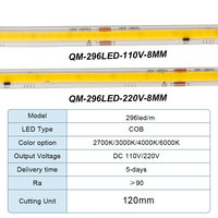 Sıcak Satış AC220V Soğuk Beyaz 6000K COB LED Şerit Işık Dış Mekan Su Geçirmez IP65 CRI90 3 Yıl Garantili