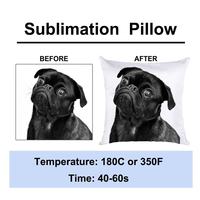 Housse de coussin et taie d'oreiller tricotées par sublimation avec impression de logo personnalisé Couverture de coussin blanche vierge