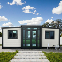 Maison préfabriquée modulaire en conteneur, maison en conteneur de 40 pieds, résidence préfabriquée de luxe, maison mobile à deux chambres