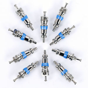 Valvola di condizionamento d'aria resistente frigoriferi blu ottone metallo Auto condizionatore d'aria carica valvola nucleo - Product Image 1