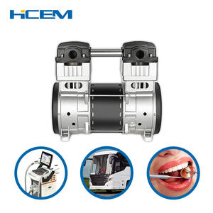 Compresor de aire de pistón sin aceite HCEM 1100W | Compresor silencioso sin aceite alimentado por CA para uso en equipos industriales y de laboratorio - Product Image 1