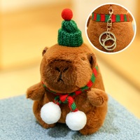 Porte-clés en peluche mini capybara kawaii personnalisé en usine avec polyester et coton PP pour sacs