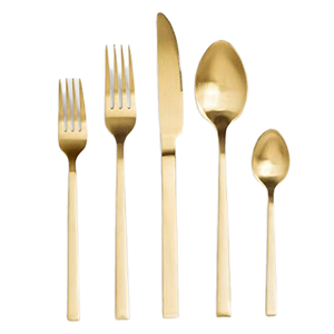 Ensemble de couverts de luxe portable en acier inoxydable vintage – Écologique, poli miroir, compatible lave-vaisselle, résistant à la rouille, idéal pour les voyages - Product Image 3