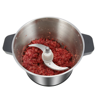 Suministros para Restaurantes y Hoteles, Molinillo de Carne Comercial y Doméstico de 6L y 1500W, Equipo de Cocina Multifuncional