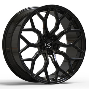 Rines Forjados Personalizados de 1 Pieza en Negro Brillante de 21x9.5 con Múltiples Radios para <span class=keywords><strong>Audi</strong></span> <span class=keywords><strong>Q6</strong></span> <span class=keywords><strong>2022</strong></span> - Product Image 1