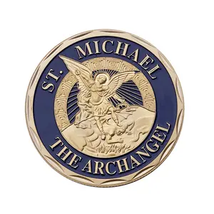 Custom 3D Logo With Double Plate Brass Challenge Coin Individual Challenge Coins