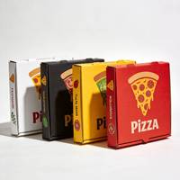 Boîte à pizza personnalisée OEM ODM, tailles 7-18 pouces, 33x33 40x40cm, conception de logo, prix d'usine, vente en gros