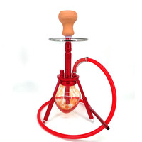 Chicha en aluminium à trépied, chicha en verre détachable, saveurs de chicha en vrac