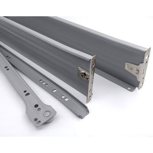 Boîte métallique pour meubles de 118mm Boîte à tiroirs d'épaisseur 1.2mm enduite de poudre Boîte à outils à rouleaux coulissants Rail à rouleaux avec panneau - Product Image 1