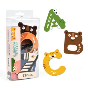 kids educational toys associative thinking animals english letters refrigerator magnetic stickers