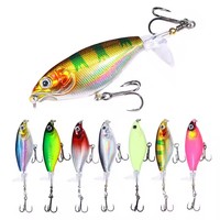 Leurre crayon coulant Alpha 6g/11g avec queue hélicoïdale en ABS et sonnette pour la pêche au bar et au brochet en eau douce et salée