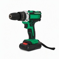 Perceuse électrique rechargeable de qualité industrielle 21V, kit de bricolage domestique avec 2 batteries et embouts multiples (bois/métal), coffret compact