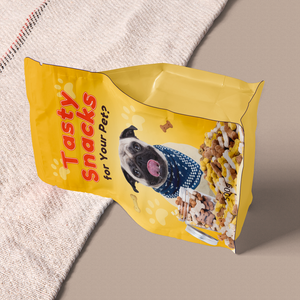Borsa richiudibile a fondo piatto personalizzata resistente all'umidità real Dog Pet Food Packaging sacchetti di plastica <span class=keywords><strong>cibo</strong></span> per cani da 2.5kg sacchetto da 10kg - Product Image 2
