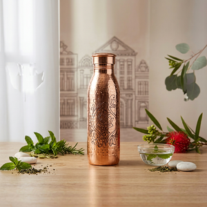 ขวดน้ำทองแดง ดีไซน์แบบจีนโบราณ พกพาสะดวกสำหรับการเดินทาง - Product Image 1