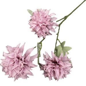 Fleurs Queyiyi, chrysanthème à trois têtes, boule de 65 cm, fleur artificielle, décoration de mariage, décoration de la maison, accessoires de photographie - Product Image 5