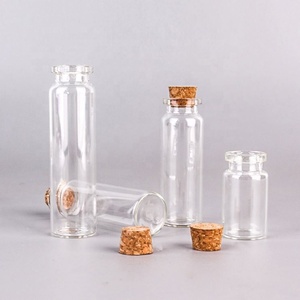 Mini-bouteilles en verre transparentes de 1 ml, 2 ml, 3 ml avec bouchon pour messages et vœux - Product Image 5
