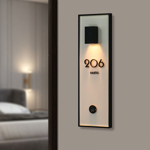 RFQprint וינטג' סִגְנוֹן שלט לוחית דלת מספר חדר חלודה, מערכת שילוט איתור דלתות פעמון במלון, מספרי חדרים אל תפריע - Product Image 1
