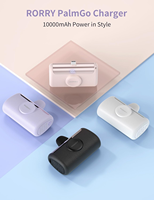 RORRY PalmGo Chargeur sans fil magnétique 2-en-1 portable 10000mAh PD 22.5W Charge rapide Mini Power Bank avec USB C intégré