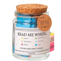 Pot en verre Coran et Bible chrétienne, cadeau très prisé, avec des versets bibliques inspirants pour les émotions et les sentiments