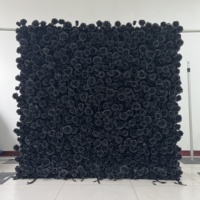 2024 Neue 5D Blumenwand Weiße Seidenrosen Reißverschluss-Blumenwand 8x8 für Hochzeitsdekorationen