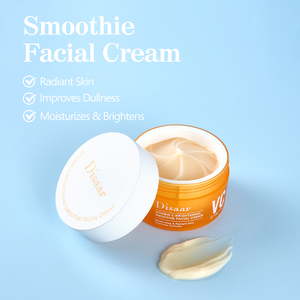 Crema Facial con Vitamina C Oem Smoothie para un Rostro Radiante, Aclarante, con Ácido Hialurónico Hidratante, Renovador, para Día y Noche - Product Image 3